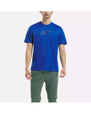 Reebok Front Vector Performance T-Shirt - Blue