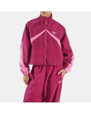 Reebok Chaqueta Deportiva Heritage Dance Blocked, Tamaño - Rojo