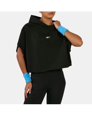Reebok Lux Graphic Sleeveless Hoodie - Black