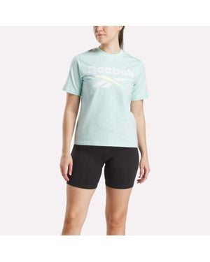 Reebok Two-Color Logo Crew Short Sleeve Tee - Blue