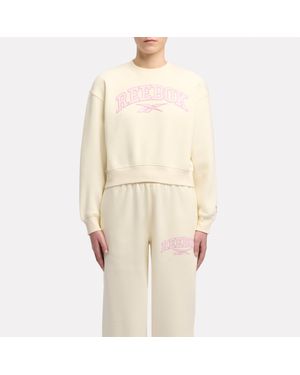 Reebok Varsity Arch Fleece Crewneck Sweatshirt - Natural