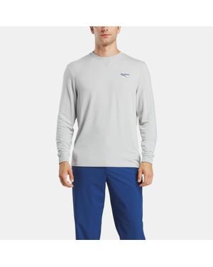 Reebok Golf-Sweatshirt Für Herren Mit Langen Ärmeln, Größe - Grau