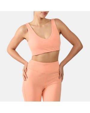 Reebok Lux Peached V-Neck Sports Braunisex, Afmeting - Naturel