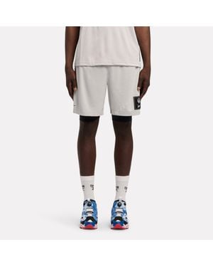 Reebok Id Basketball 7" 2-In-1 Shorts - Natural