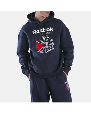Reebok Starcrest Relaxed Hoodie Hoodieunisex, Afmeting - Blauw