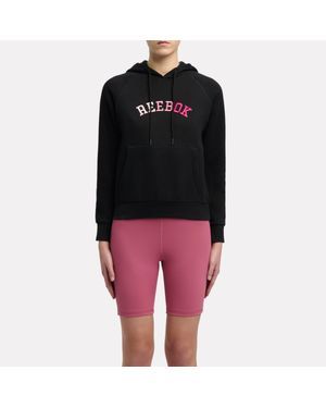 Reebok Ombre Logo Fleece Hoodie - Black