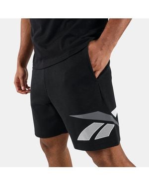 Reebok Logo Placecement Pique Shorts - Black