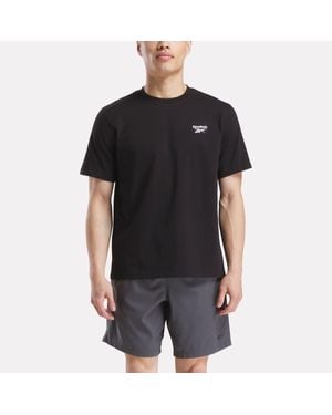 Reebok Id Small Logo T-Shirt - Black