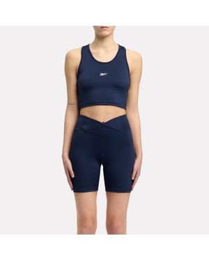 Reebok Id Train Cropped Tank - Blue