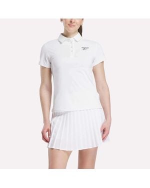 Reebok Micro Pique Polo Shirt - White