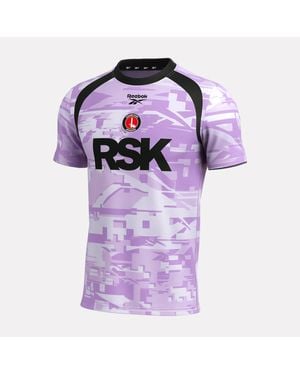 Reebok Camiseta De Portero Visitante Charlton Athletic Para Hombre, Tamaño - Morado