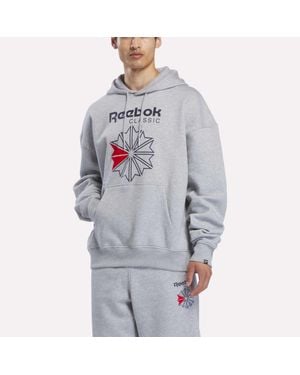 Reebok Starcrest Relaxed Hoodie - Gray