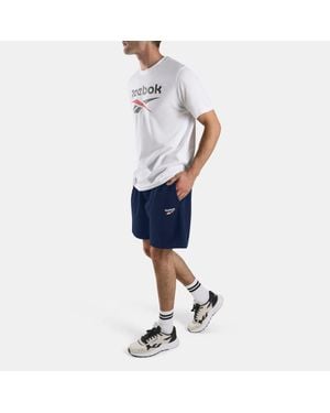 Reebok Id Small Logo Shorts - Blue