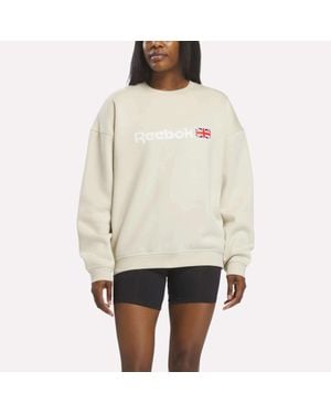 Reebok Logo Crewneck Sweatshirt - White