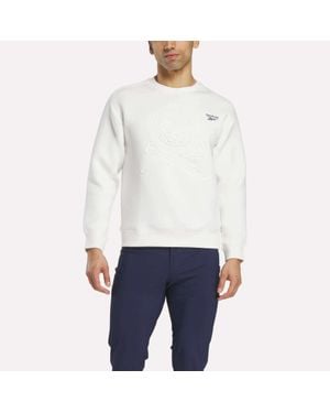 Reebok Scuba Knit Crew Sweatshirt - White