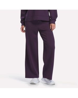 Reebok Mid-Rise Wide-Leg Pants - Purple