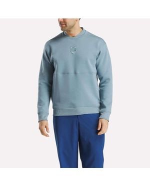 Reebok Long Sleeve Signature Legacy Crest Pullover Top - Blue