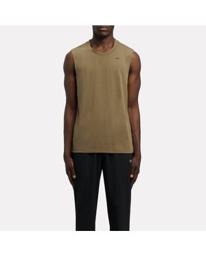 Reebok Id Train Easy Fit Sleeveless T-Shirt - Green