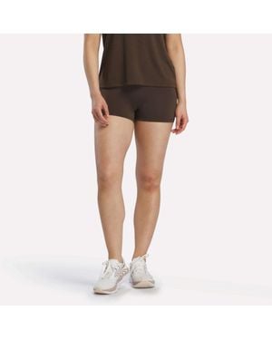 Reebok High-Rise Mini Biker Shorts 3" - Black