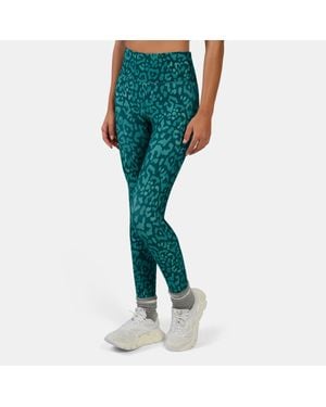 Reebok Id Train High Rise Printed Leggings - Green