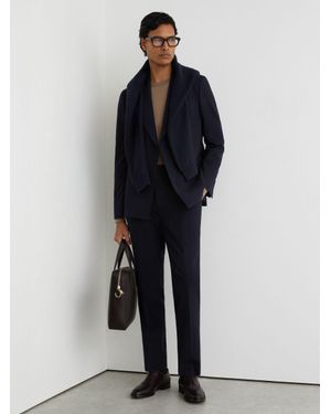 Reiss Belmont Slim Fit Side Adjuster Trousers - Blue