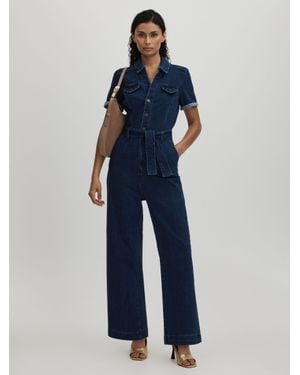 PAIGE Anessa Jumpsuit Plain - Blue