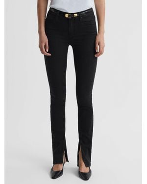 PAIGE Constance Jeans Cotton Plain - Black