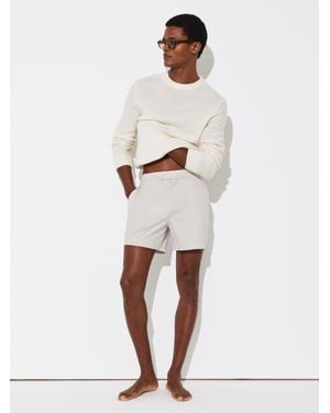 Reiss Side-Adjuster Swim Shorts - White