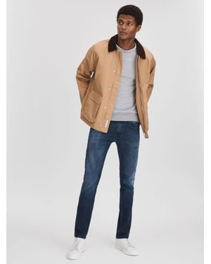 Replay Slim Fit Washed Jeans - Blue