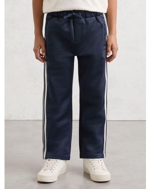 Reiss 9-13 Yrs Monogram Side-Stripe Joggers - Blue