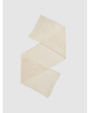 Reiss Heidi - Off White Wool-cashmere Lightweight Scarf, One