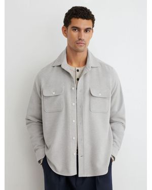 Reiss Sands - Grey Melange Shirt, Xs