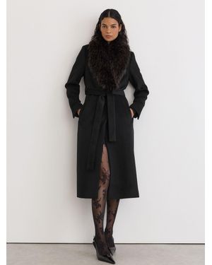 Reiss Petite Coat - Black