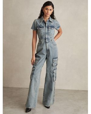 GOOD AMERICAN Denim Cargo - Blue