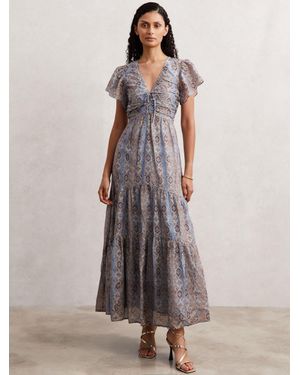 PAIGE Cotton Floral Print Dress - Multicolour