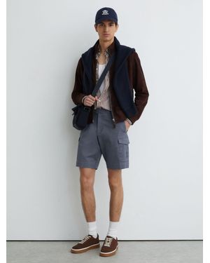 Reiss Wicket Cotton Chino Shorts With Stretch - Multicolour