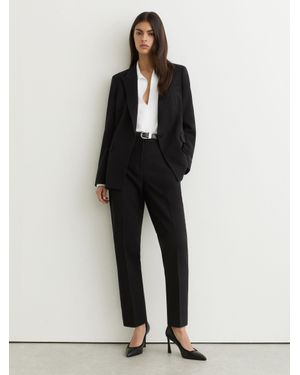Reiss Single-Breasted Suit Blazer - Black