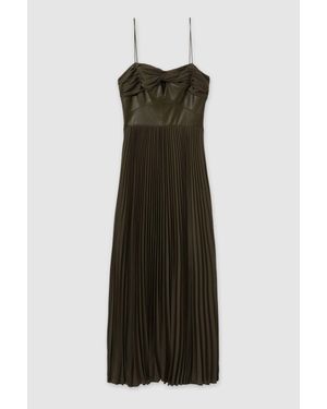 AMUR Twist Pleated Maxi Dress - Green