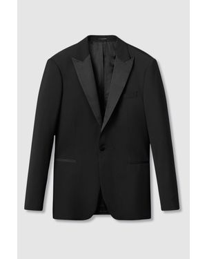 Reiss Modern Fit Satin Lapel Tuxedo Jacket - Black