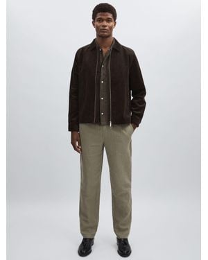 Les Deux Green/ivory Drawstring Trousers - Multicolour