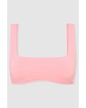 Bondi Born Square Neck Bikini Top - Pink