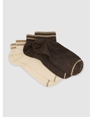 Reiss 2-Pack Cotton-Blend Trainer Socks - Multicolour