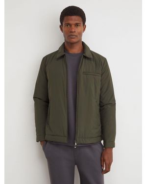 Reiss Technical Padded Zip-Through Jacket - Green
