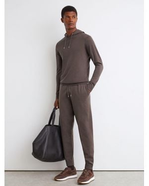 Reiss Merino Wool Drawstring Hoodie - Multicolour
