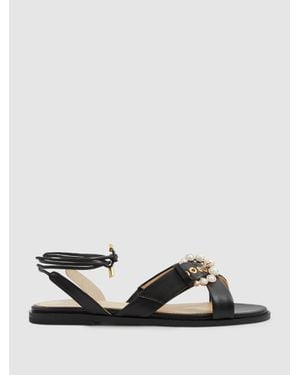 Camilla Elphick Leather Sandals - White