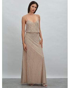Raishma Embellished Maxi Dress - Natural