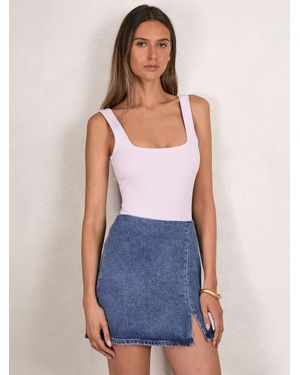 GOOD AMERICAN Denim Skirt - Blue