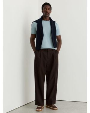 Reiss Count - Powder Blue Air-water Cotton Tailored-fit T-shirt, Xxl - Multicolour
