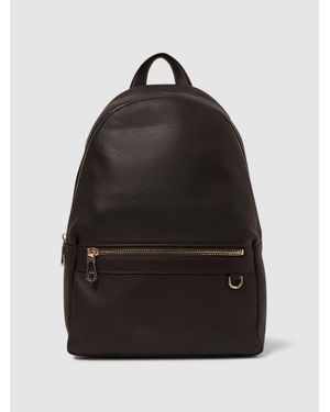 Reiss Drew Zipped Backpack - Black