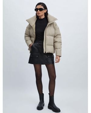 Scandinavian Edition Short Puffer Jacket - Black